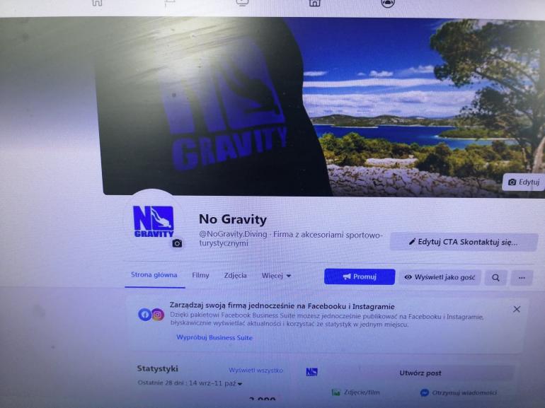 Facebook z No Gravity